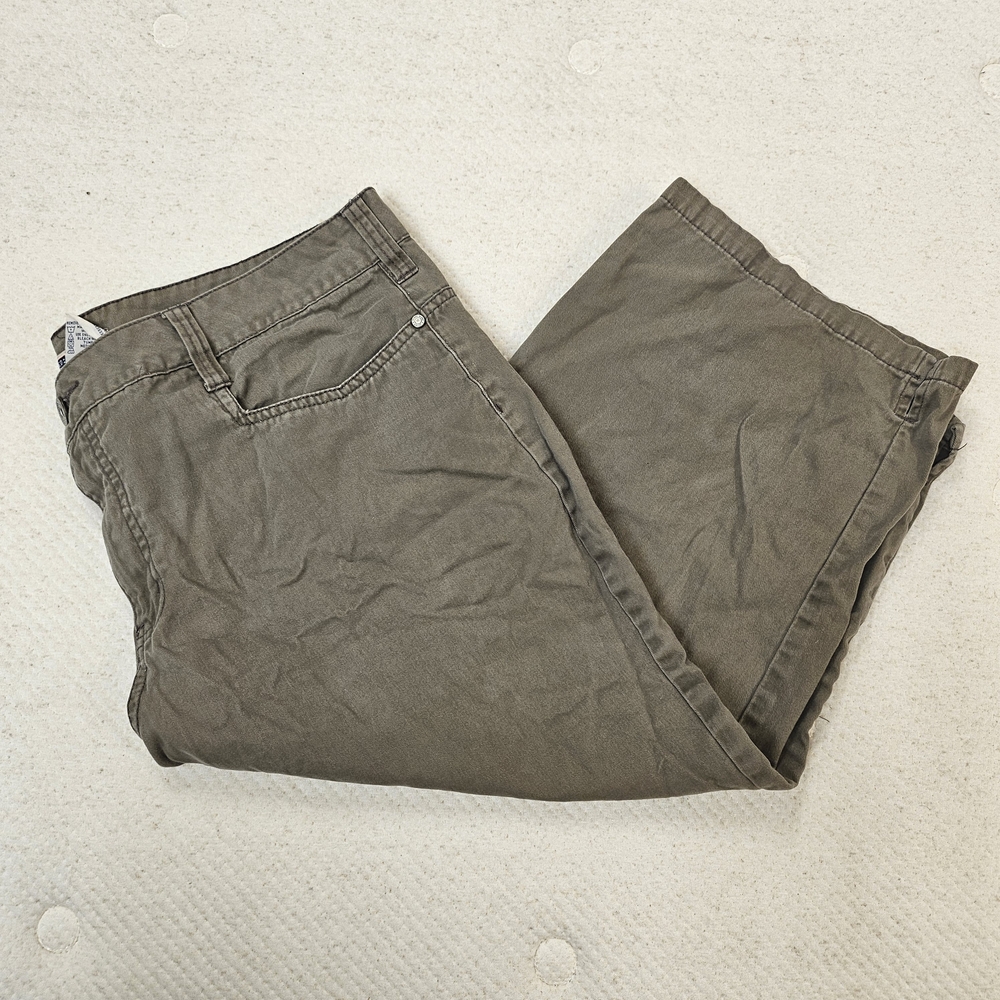 Faded Glory Olive Green Capri Jeans Pants Size 18